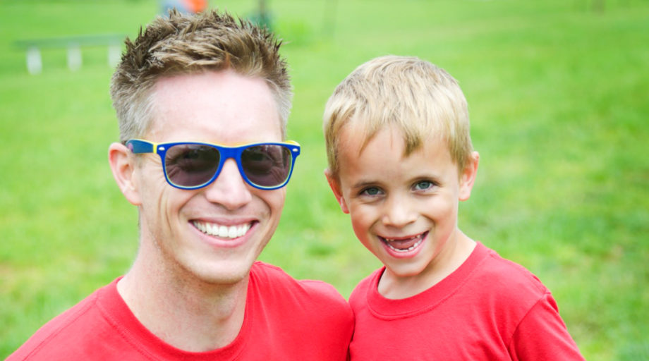 Joe and Frankie, a Kindergartener at Laytonsville Kids Club, complete the Inaugural Bar-T 5K at Mountainside in 2019